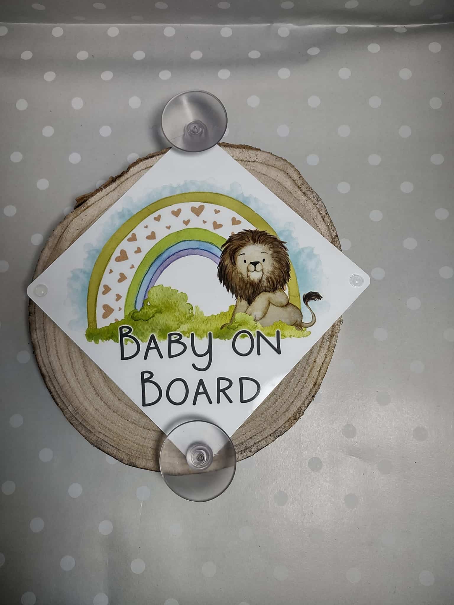 Bump On Board Car Sign – Pink Suction Cup Sign For Pregnant Ladies – Made In UK – Iwantthatsign.com