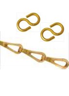 Brass Chandelier Chain And S Hooks, Shorten Chandelier Chain With S Hook