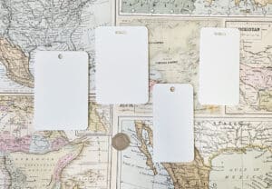 Luggage/Bag/Golf Tag (Double sided white 1 or 0.7mm thick) - Image 3
