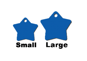Star shape – Double sided 1.1mm thick metal - Image 2