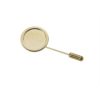 Gold or Silver Colour Stick Pin and Protector with 16mm Round or Square Insert - Image 2