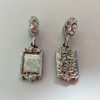 UPDATED! Pandora Style Dangle Charms with Rectangle or Heart Recess - Image 4