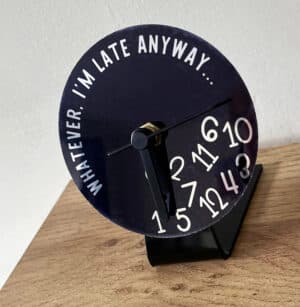 Small wall or desk clock - Budget square or Deco 100mm , Round or Fancy 90mm - Image 4