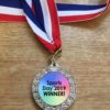 'Laurel' Display Medal with 24.5mm insert (with optional red/white/blue ribbon)