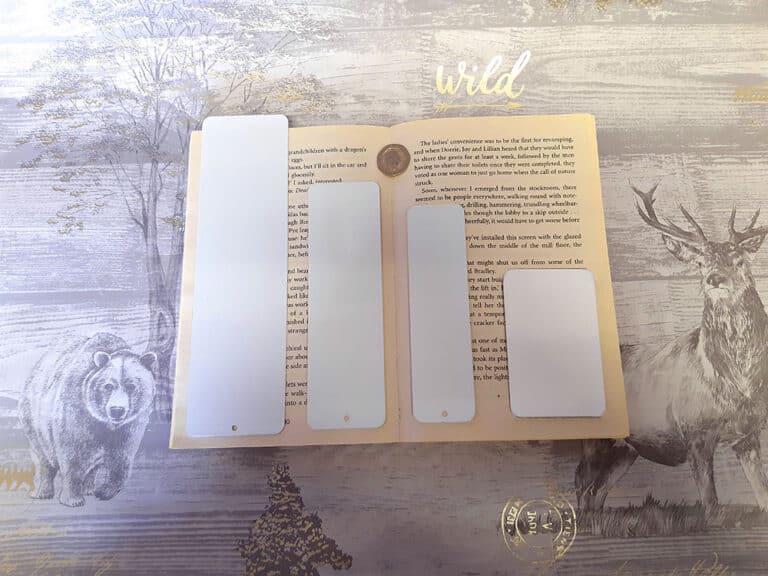 Updated! Double Sided White and Bright Silver 0.5 or 0.7mm Bookmarks ...