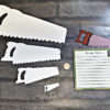 Hand Saw Shape (UPDATED! new sizes + A5 dry wipe sign added) - Image 3