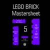 5 Stud Lego Style Brick Shape