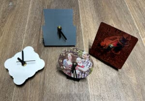Small wall or desk clock - Budget square or Deco 100mm , Round or Fancy 90mm - Image 3
