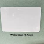 Custom Cut Steel (magnetic) White 0.7mm +75%