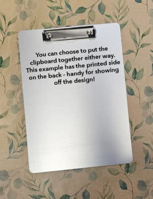 Luxury Metal Clipboard A4 - 1mm white - Image 4