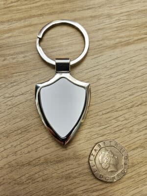 Shield Keyring with Insert