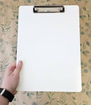 Luxury Metal Clipboards - 1mm white - Image 3