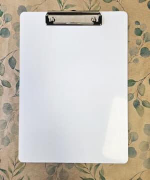 Luxury Metal Clipboards - 1mm white