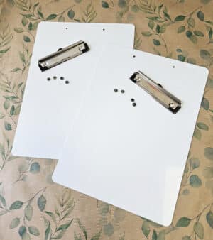 Luxury Metal Clipboards - 1mm white - Image 2