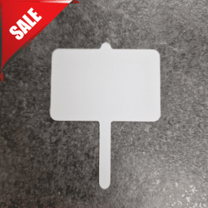 Protest sign small white 0.5mm, pack of 10 - Overstocked SALE! 50% off (Whilst stocks last)