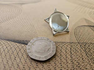Fancy Shaped Pin Badges with Inserts - Star - Image 4