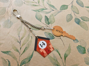 2 Chain Multi Charm Keyring or Bag Tag