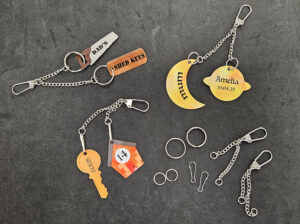 2 Chain Multi Charm Keyring or Bag Tag - Image 2