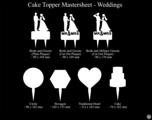 Cake Topper Range - Weddings (Custom cut) - PRICE DROP SEP '25! - Image 2