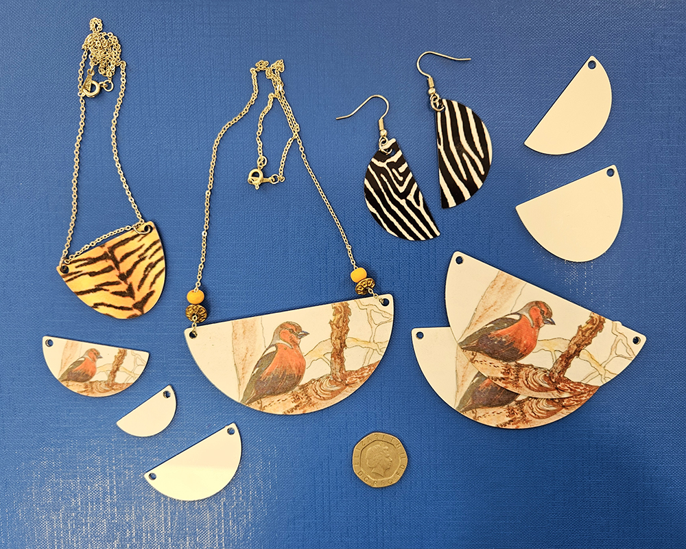 Best Seller! Jewellery Shapes - Semi Circles (Custom Cut)