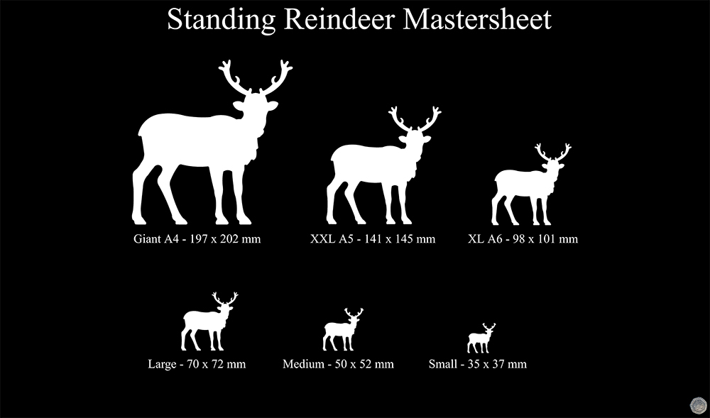 Standing Reindeer Shape
