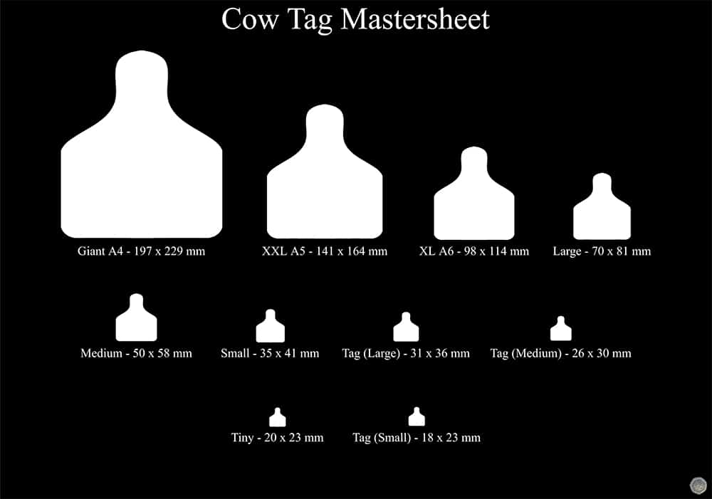 Cow Tag Shape