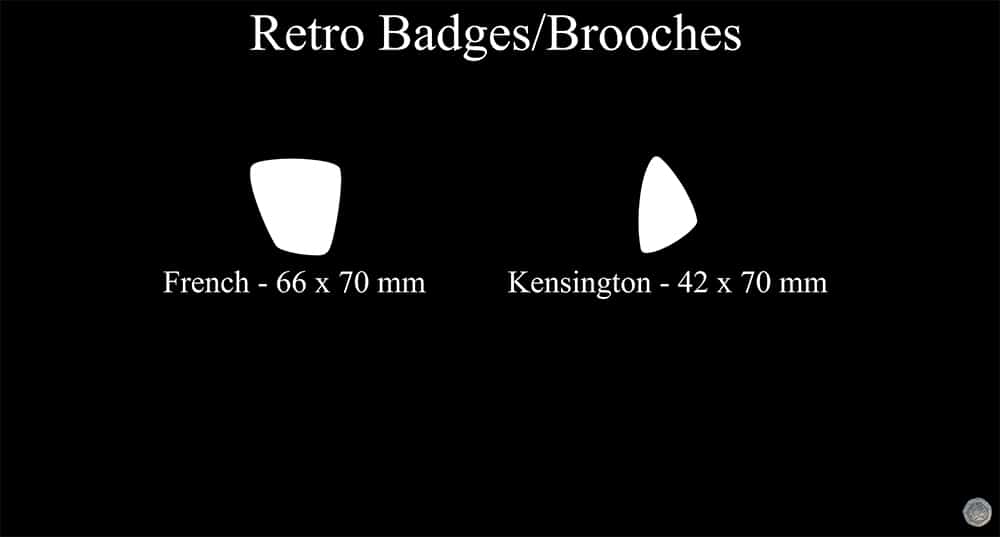 Retro Badges or Brooches