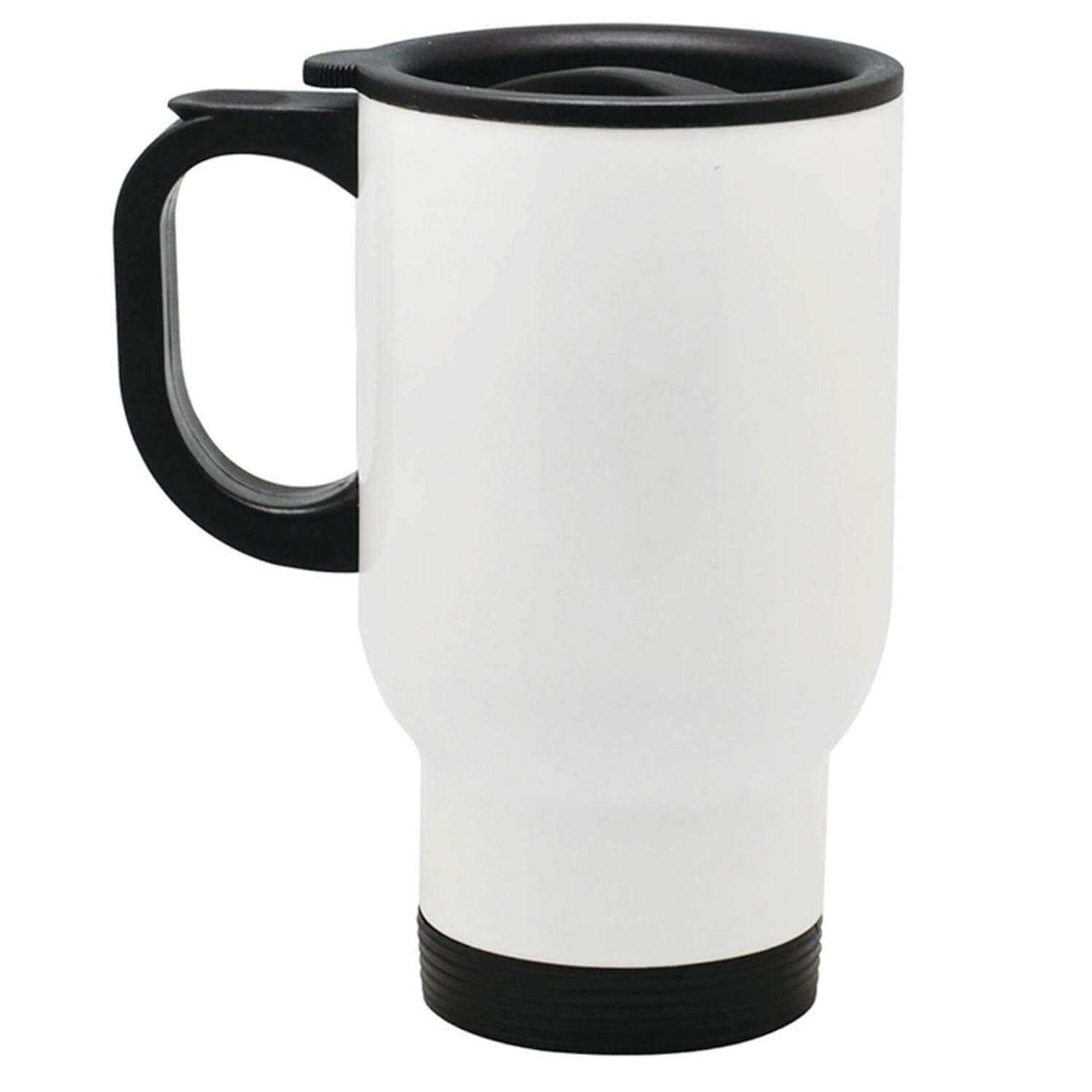 White Stainless Steel Travel Mug - 14oz