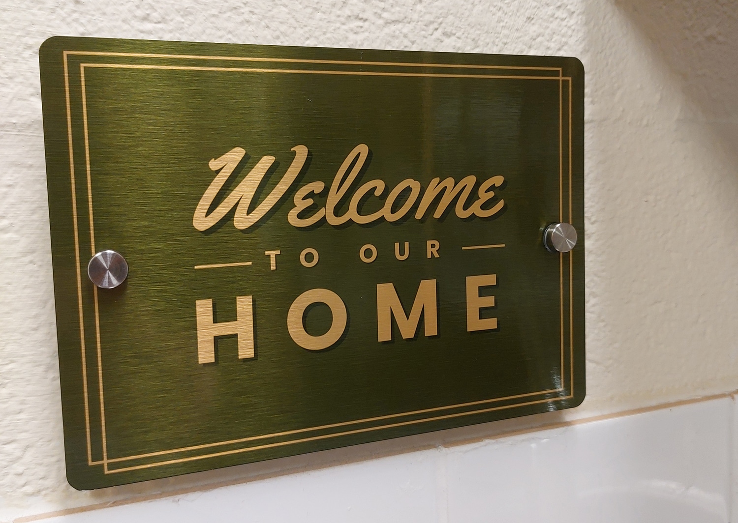 House Signs / Wall Art - A3, A4, A5 approx with 9mm holes (and stand-off post options) - Custom Cut - Image 2