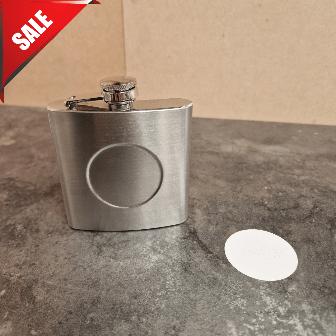 Discounted 6oz Hip Flasks - packs of 10 (40% off) - Limited packs