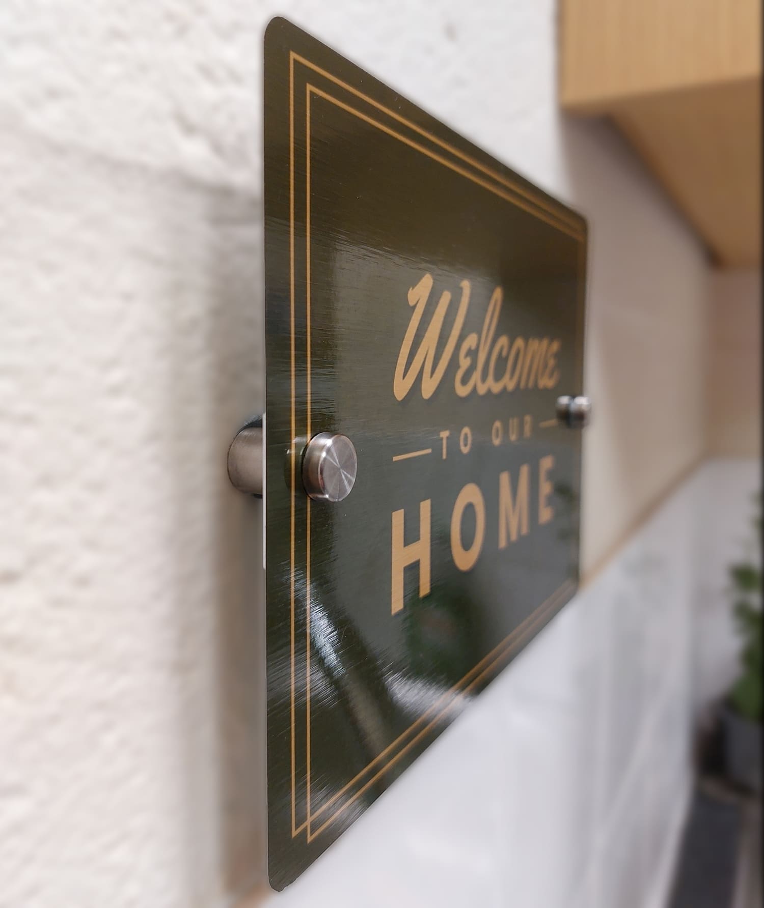 House Signs / Wall Art - A3, A4, A5 approx with 9mm holes (and stand-off post options) - Custom Cut