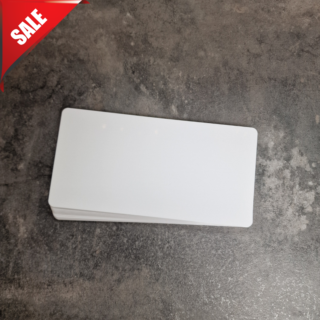 Overstocked clearance XL Door Plaque 200x100mm White 0.5mm, pack of 20 (limited packs) - 66% OFF