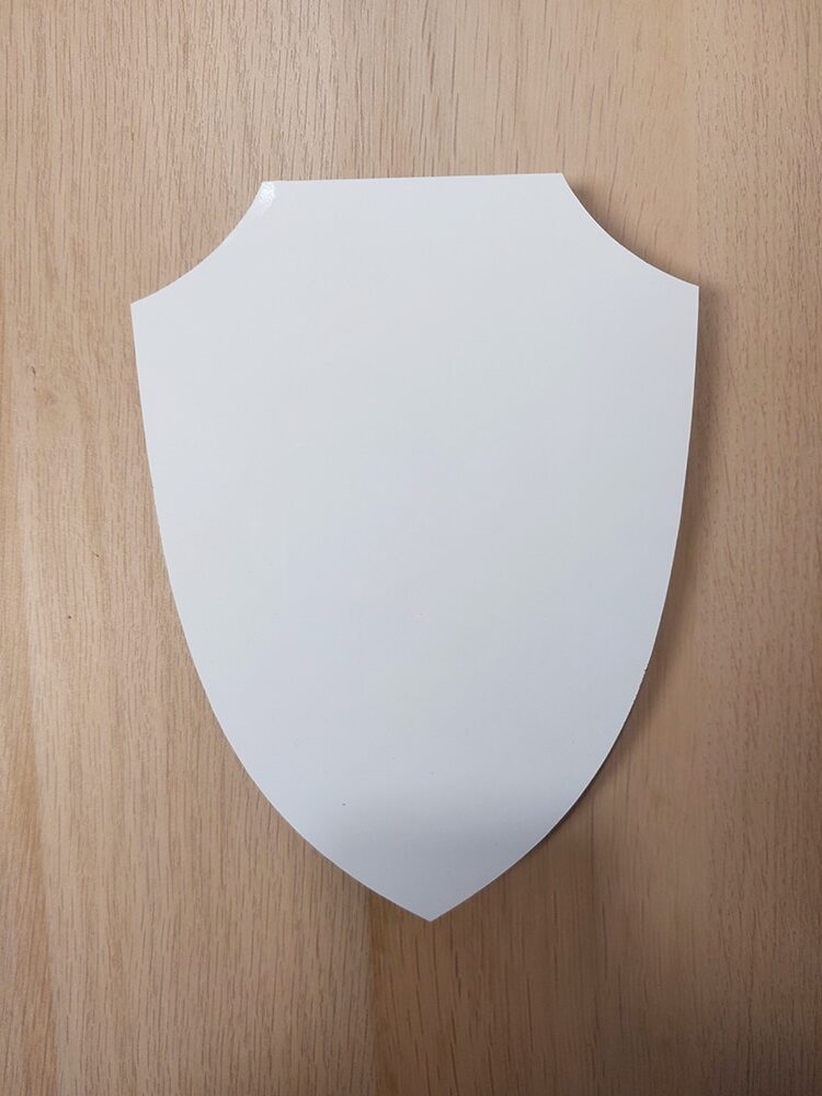 Custom Cut - A5 & A4 approx - 'MDF plaque style' Wedge Shield - Image 5